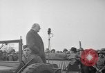 Image of Winston Churchill and Generals Eisenhower and Bradley visit 101st Airb Welford Berkshire England United Kingdom, 1944, second 59 stock footage video 65675076990