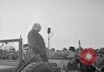 Image of Winston Churchill and Generals Eisenhower and Bradley visit 101st Airb Welford Berkshire England United Kingdom, 1944, second 60 stock footage video 65675076990