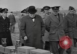 Image of 101st Airborne Division demonstration for Prime Minister Churchill Welford Berkshire England United Kingdom, 1944, second 33 stock footage video 65675076991