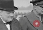 Image of 101st Airborne Division demonstration for Prime Minister Churchill Welford Berkshire England United Kingdom, 1944, second 41 stock footage video 65675076991