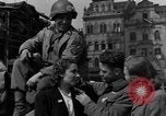 Image of American soldiers Pilsen Czechoslovakia, 1945, second 42 stock footage video 65675077027
