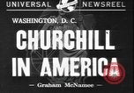 Standbild Winston Churchill Washington DC USA, 1941, aus Sekunde 1 historischem Filmmaterial Videoclip 65675077053