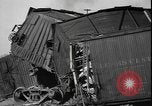Standbild zerstörten Güterwagen Horn Lake Mississippi USA, 1941, aus Sekunde 26 historischem Filmmaterial Videoclip 65675077056