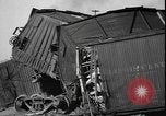 Standbild zerstörten Güterwagen Horn Lake Mississippi USA, 1941, aus Sekunde 27 historischem Filmmaterial Videoclip 65675077056