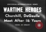 Image of Winston Churchill visits Premier Charles de Gaulle in Paris Paris France, 1958, second 5 stock footage video 65675077061