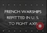 Image of French battleship Richelieu United States USA, 1943, second 1 stock footage video 65675077075