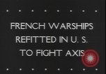 Image of French battleship Richelieu United States USA, 1943, second 3 stock footage video 65675077075