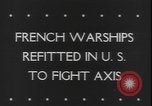Image of French battleship Richelieu United States USA, 1943, second 6 stock footage video 65675077075