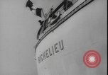 Image of French battleship Richelieu United States USA, 1943, second 22 stock footage video 65675077075