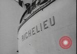 Image of French battleship Richelieu United States USA, 1943, second 23 stock footage video 65675077075