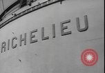 Image of French battleship Richelieu United States USA, 1943, second 24 stock footage video 65675077075