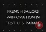 Image of French sailors New York United States USA, 1943, second 30 stock footage video 65675077077