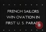 Image of French sailors New York United States USA, 1943, second 31 stock footage video 65675077077