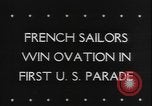 Image of French sailors New York United States USA, 1943, second 34 stock footage video 65675077077