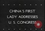 Image of Madame Chiang Kai Shek Washington DC USA, 1943, second 1 stock footage video 65675077078