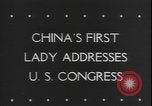 Image of Madame Chiang Kai Shek Washington DC USA, 1943, second 6 stock footage video 65675077078