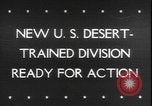 Image of armored division California United States USA, 1943, second 1 stock footage video 65675077080