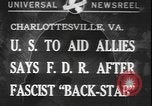 Image Franklin Roosevelt parle à l'université de Virginie Charlottesville Virginia USA, 1940, de la seconde 1 séquences d'archives historiques vidéo 65675077093