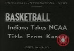 Image of basketball match Kansas United States USA, 1953, second 1 stock footage video 65675077109