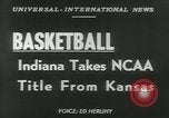Image of basketball match Kansas United States USA, 1953, second 3 stock footage video 65675077109