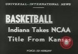 Image of basketball match Kansas United States USA, 1953, second 4 stock footage video 65675077109
