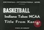 Image of basketball match Kansas United States USA, 1953, second 5 stock footage video 65675077109
