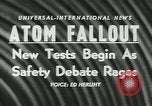 Immagine di La Bomba atomica testing Nevada United States USA, 1957, secondo 18 filmato di repertorio 65675077118