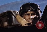 Image of American Navy pilot bails out behind enemy lines Pacific Ocean, 1952, second 15 stock footage video 65675077248