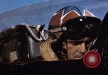 Image of American Navy pilot bails out behind enemy lines Pacific Ocean, 1952, second 16 stock footage video 65675077248
