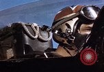 Image of American Navy pilot bails out behind enemy lines Pacific Ocean, 1952, second 23 stock footage video 65675077248