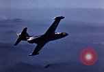 Image of American Navy pilot bails out behind enemy lines Pacific Ocean, 1952, second 27 stock footage video 65675077248