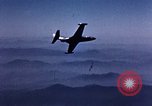 Image of American Navy pilot bails out behind enemy lines Pacific Ocean, 1952, second 30 stock footage video 65675077248