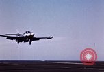 Image of American Navy pilot bails out behind enemy lines Pacific Ocean, 1952, second 39 stock footage video 65675077248