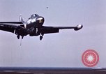 Image of American Navy pilot bails out behind enemy lines Pacific Ocean, 1952, second 48 stock footage video 65675077248