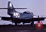 Image of American Navy pilot bails out behind enemy lines Pacific Ocean, 1952, second 52 stock footage video 65675077248