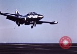 Image of American Navy pilot bails out behind enemy lines Pacific Ocean, 1952, second 55 stock footage video 65675077248