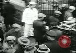 Image of food for unemployed during Great Depression New York City USA, 1930, second 14 stock footage video 65675077334