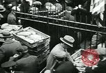 Image of food for unemployed during Great Depression New York City USA, 1930, second 17 stock footage video 65675077334