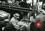 Image of food for unemployed during Great Depression New York City USA, 1930, second 18 stock footage video 65675077334