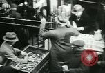Image of food for unemployed during Great Depression New York City USA, 1930, second 19 stock footage video 65675077334