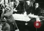 Image of food for unemployed during Great Depression New York City USA, 1930, second 21 stock footage video 65675077334