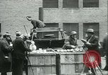 Image of food for unemployed during Great Depression New York City USA, 1930, second 36 stock footage video 65675077334