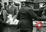 Image of food for unemployed during Great Depression New York City USA, 1930, second 39 stock footage video 65675077334