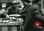 Image of food for unemployed during Great Depression New York City USA, 1930, second 42 stock footage video 65675077334