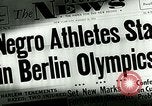 Image of Jesse Owens wins the 100 meter dash Berlin Germany, 1936, second 3 stock footage video 65675077353
