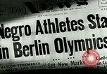 Image of Jesse Owens wins the 100 meter dash Berlin Germany, 1936, second 4 stock footage video 65675077353