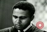 Image of African American church congregation flag showing stars for many military service members United States USA, 1944, second 60 stock footage video 65675077360