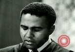 Image of African American church congregation flag showing stars for many military service members United States USA, 1944, second 62 stock footage video 65675077360