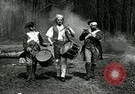 Image of Revolutionary reenactor drummers and fife player United States USA, 1916, second 15 stock footage video 65675077372