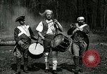 Image of Revolutionary reenactor drummers and fife player United States USA, 1916, second 16 stock footage video 65675077372